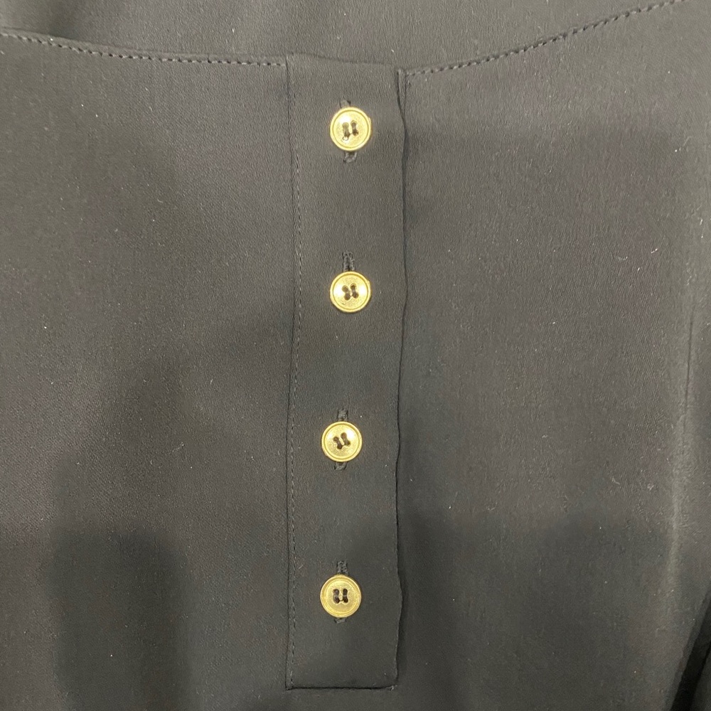BLACK DROP WAIST DRESS - Picture 2 of 2